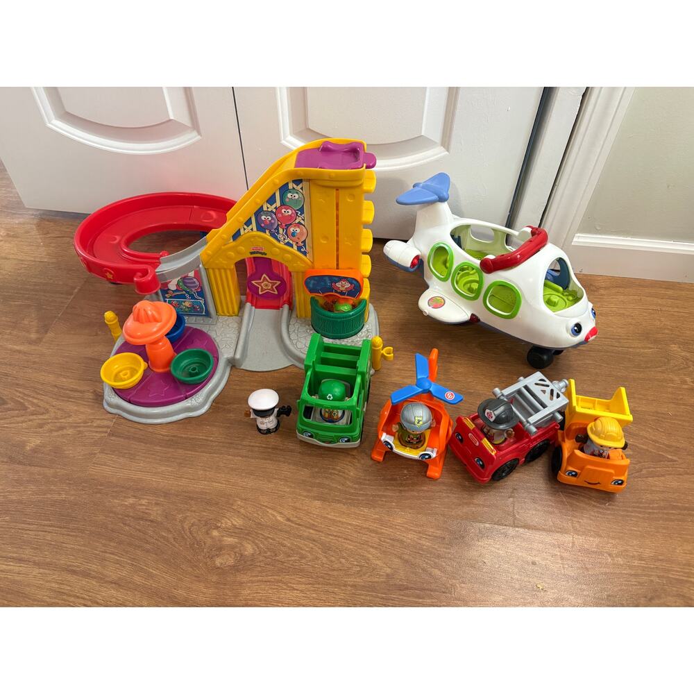 Little People Lot of Vehicles/Track/Figurines
